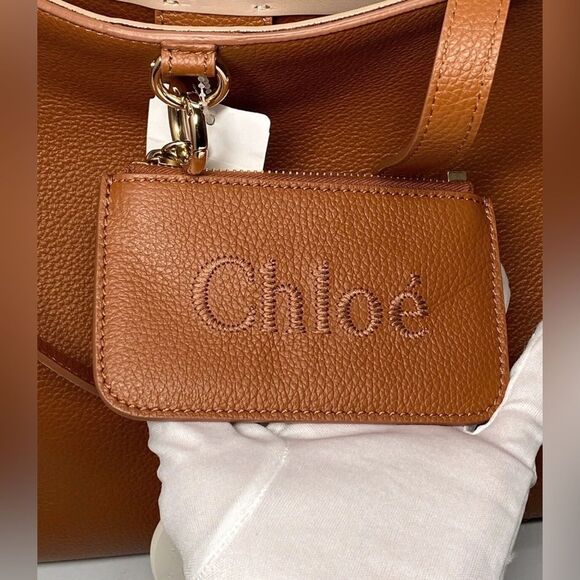 Chloe Sense Large Tote Bag in Grained Leather - Picture 9 of 16